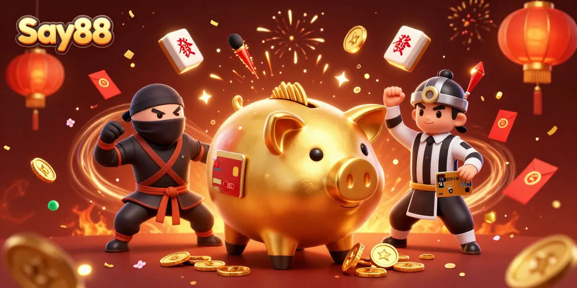 Experience thrilling casino action with Say88's vibrant 3D gaming atmosphere featuring dynamic characters.